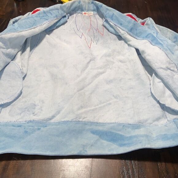 Vintage 80’s-90’s Handmade Denim Patch Jacket Shoulder Pads Pat Hardison pockets - Picture 14 of 15